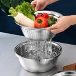 3 in 1 Vegetable Cutter With Drain Basket - Image 2