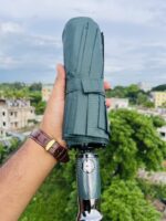 (Olive) BMW Premium Umbrella 16 Ribs- Spot Handle