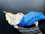 পাখির পালকের ঘড়ি -Premium Bird Feather Clock
