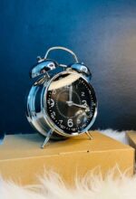 Metal Bedside Double Twin Bell Alarm Clock with Nigth Light - Image 4