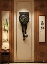 Citisun- Long Funnel Design Premium wall decor watch – 040 (Black) - Image 4