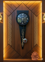 Citisun- Long Funnel Design Premium wall decor watch – 040 (Black) - Image 3