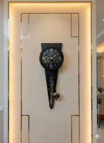 Citisun- Long Funnel Design Premium wall decor watch – 040 (Black)