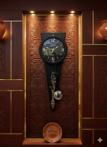 Citisun- Long Funnel Design Premium wall decor watch – 040 (Black) - Image 2